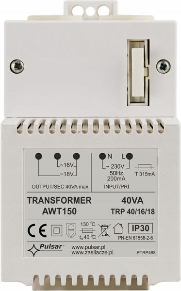 TRANSFORMATOR Pulsar AWT150 40VA/16V/18V TRP
