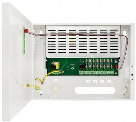ZASILACZ IMPULSOWY STABILIZOWANY DO 8 KAMER HD Pulsar HPSDC-12V8X1A