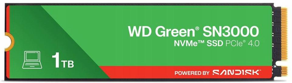 Dysk SSD WD GREEN SN3000 1TB WDS100T4G0E PCIe M2
