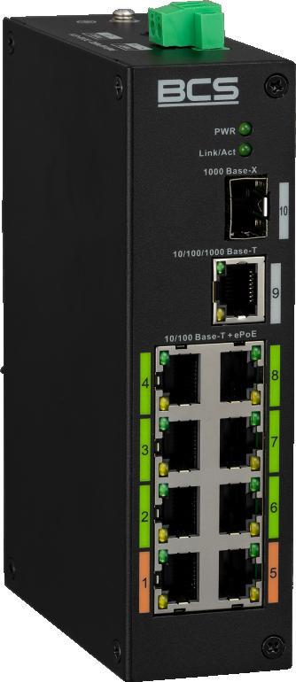 Switch PoE BCS LINE BCS-L-SP08E01G-1SFP(2)