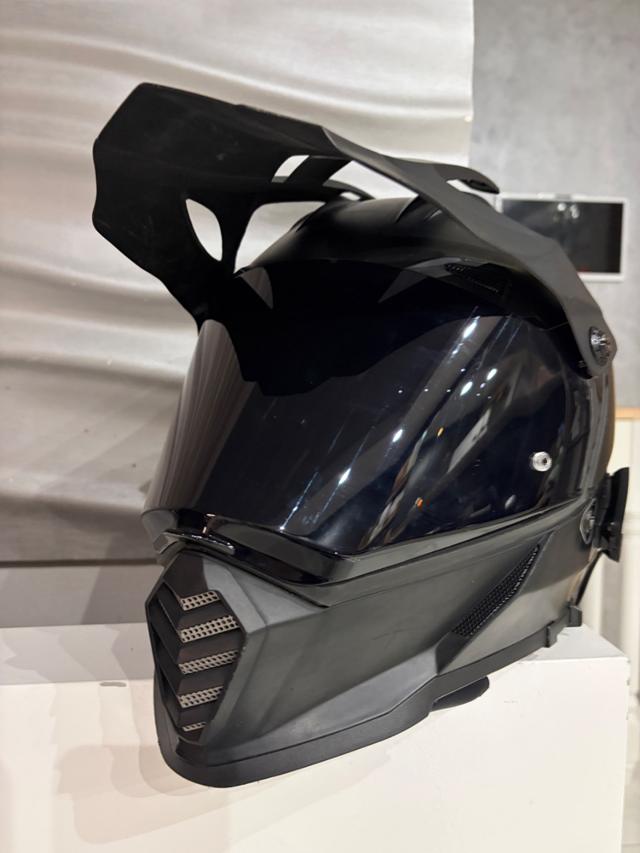 Kask motocyklowy enduro / adventure LS2 MX436 Pioneer Evo Czarny Mat + Pinlock + Blenda (Rozmiar M)