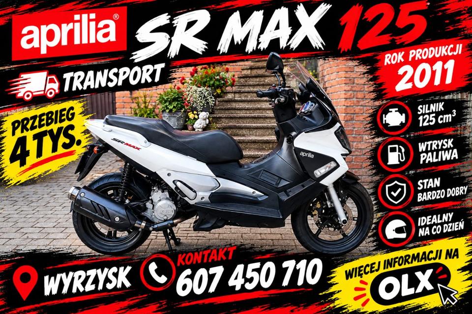Aprilia SR MAX 125 Transport Gilera Nexus