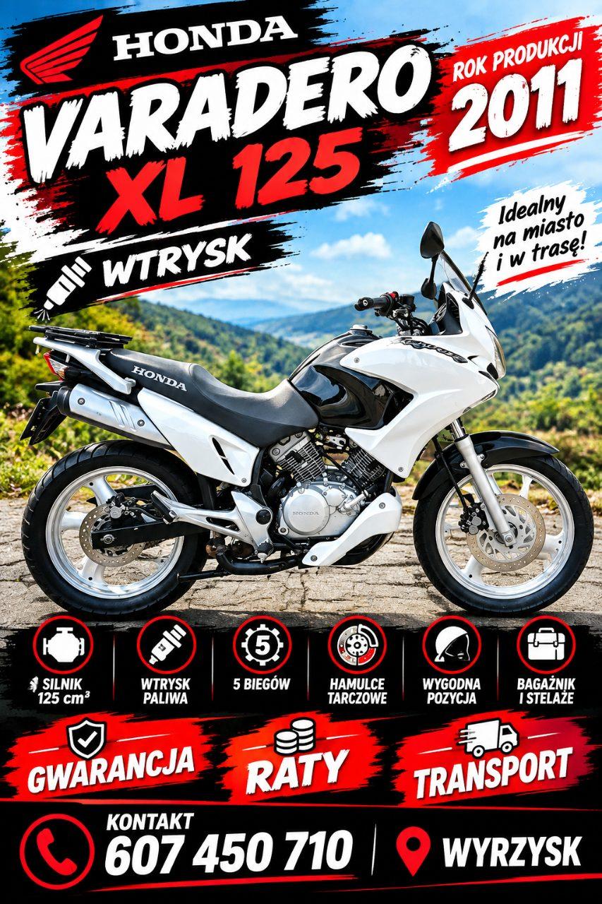 Honda Varadero XL125 Transport 15KM WTRYSK