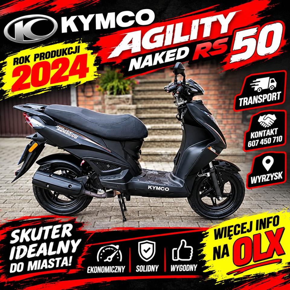 Kymco Agility Kymco agility naked rs 50,Rok 2024