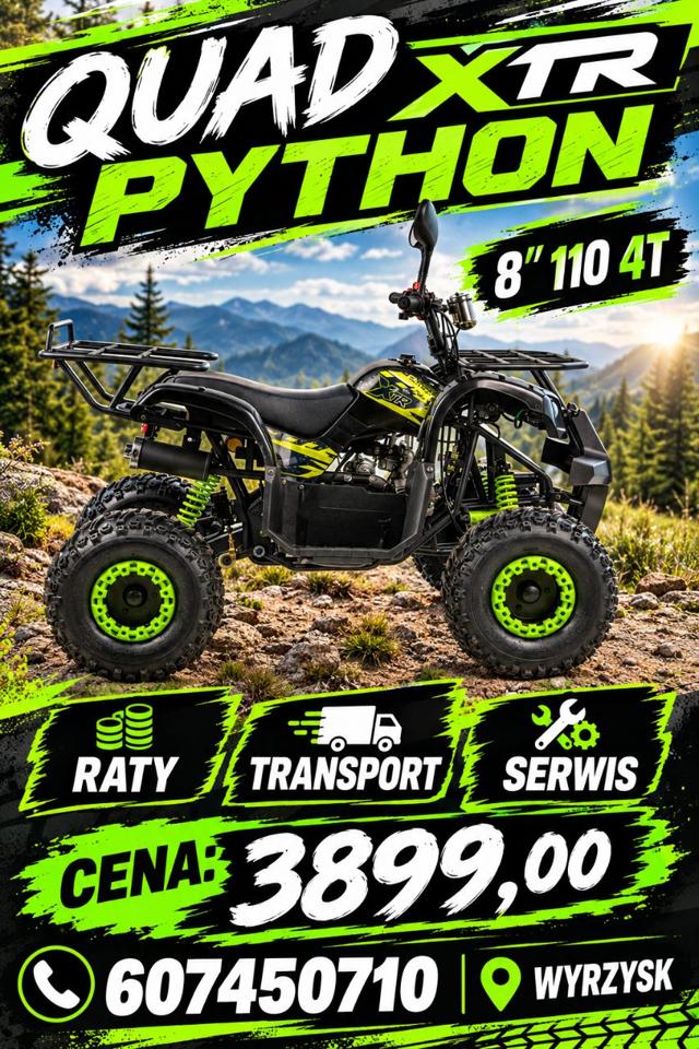 Nowy Quad XTR 110 koła 8 Raty Transport