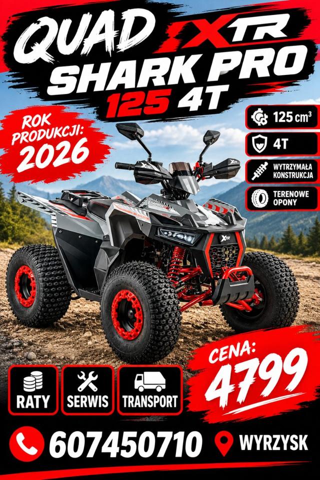 Quad XTR 125 SHARK PRO Raty Transport