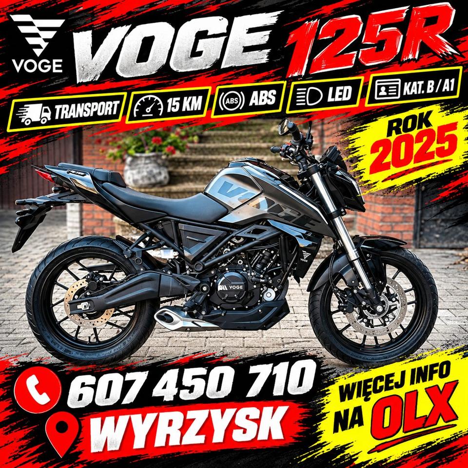 Voge 125R Transport 15KM/ABS/LED Kat.B A1