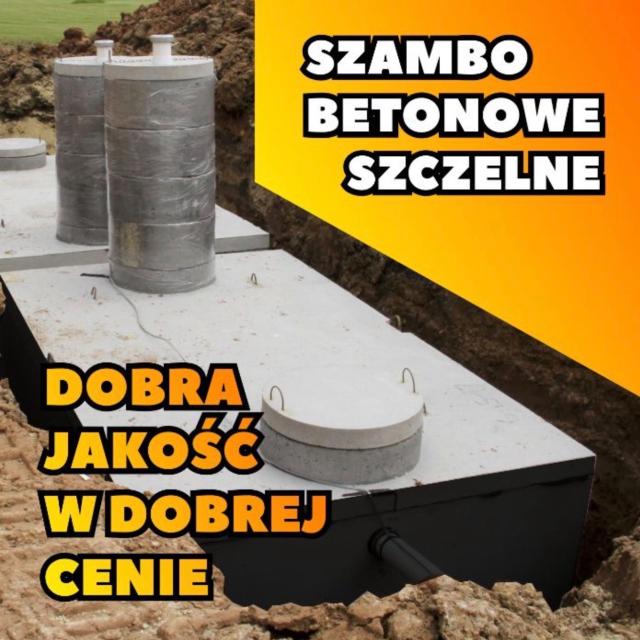 Zbiornik betonowy szambo betonowe deszczówka