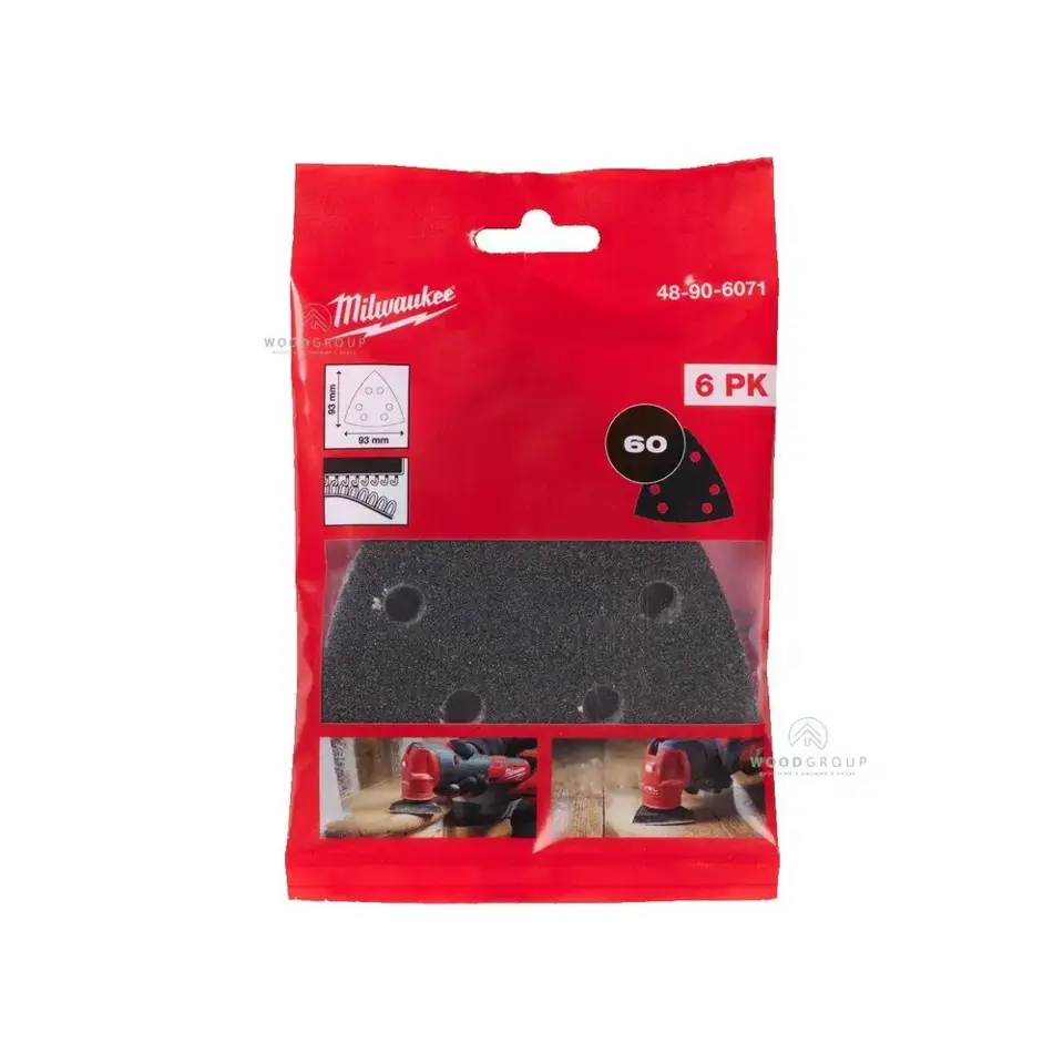 Papier ścierny 93x93x93, G60 (6 szt.) - 48906071