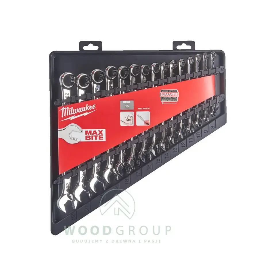Klucze płasko-oczkowe MAXBITE (15 szt.) - 4932464258