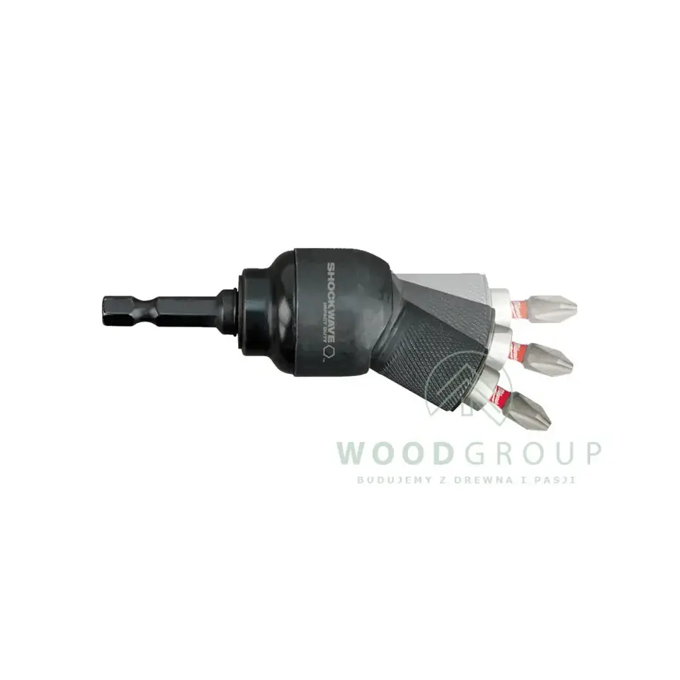 Nasadka kątowa, udarowa, SHOCKWAVE "Knuckle" + Bity (11 szt.) - 4932459781