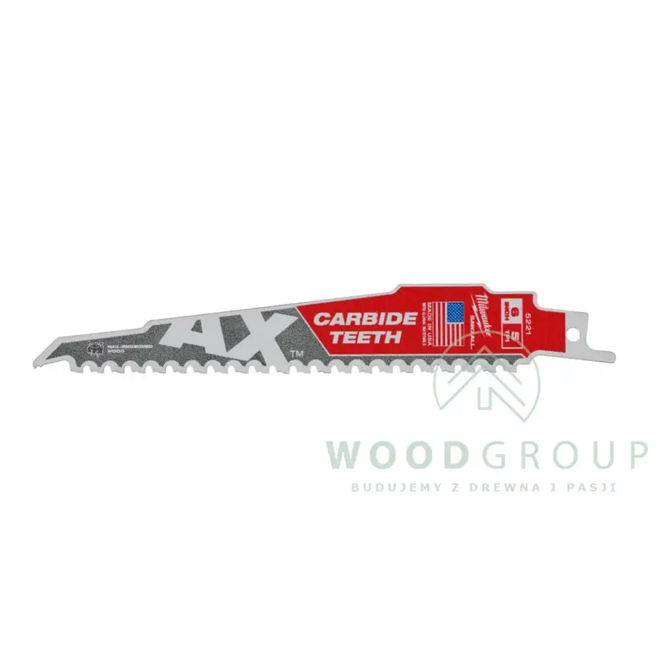 Brzeszczot do drewna z gwoździami AX z węglikiem (150 mm) - 48005221