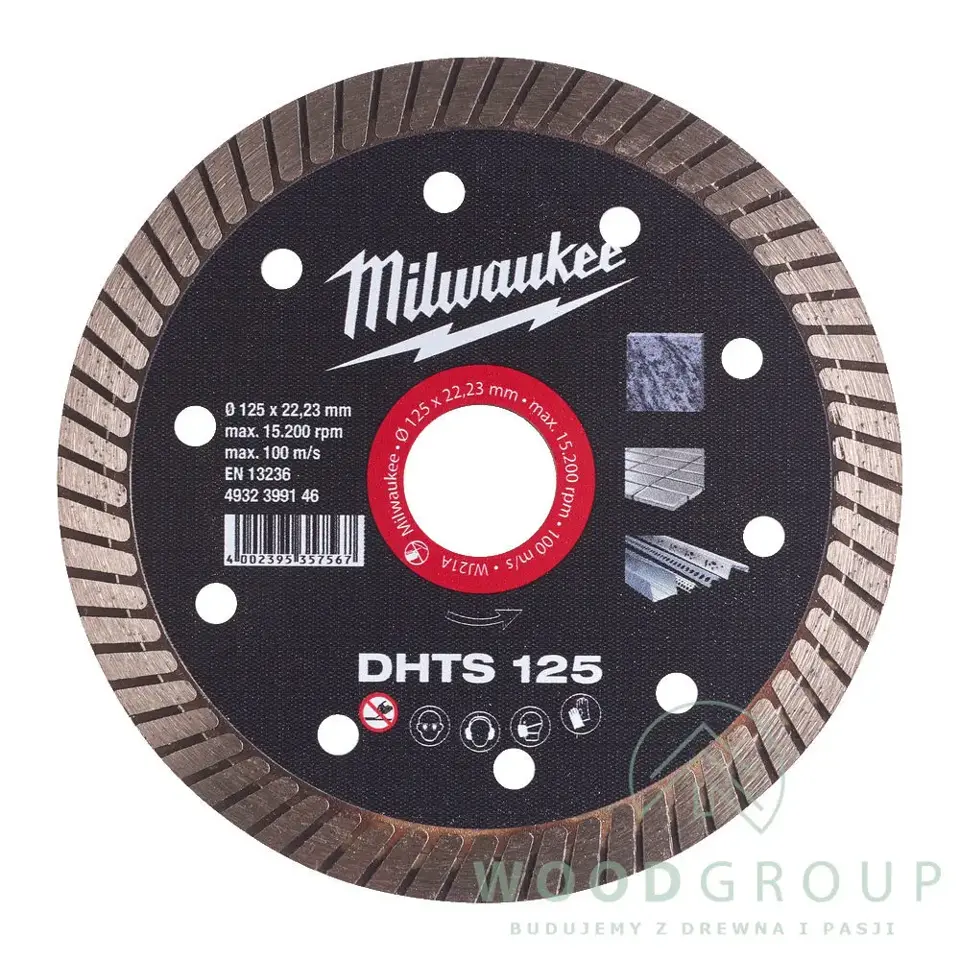 Tarcza diamentowa DHTS 125 x 22,2 mm (1 szt.) - 4932399146