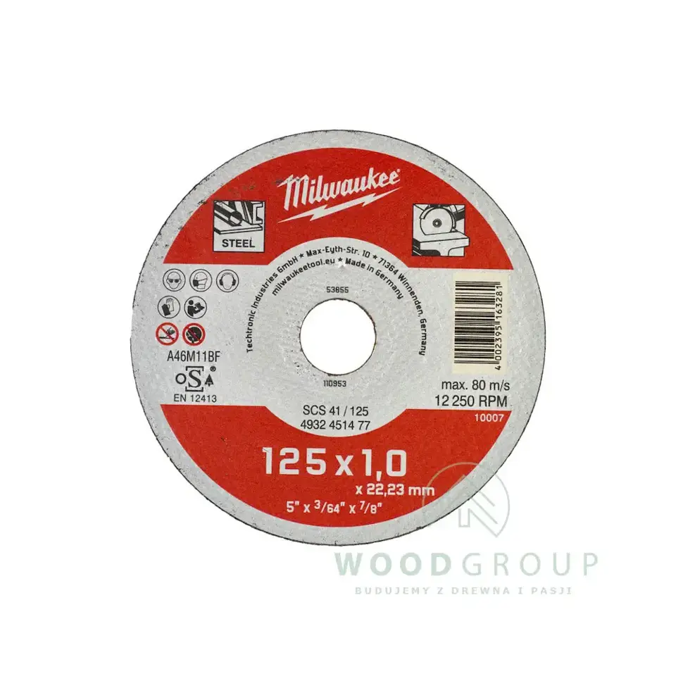 Tarcza do cięcia metalu Contractor 125 x 1 x 22,2 mm (200 szt.) - 4932451478