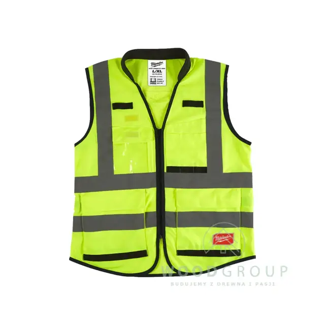 Kamizelka odblaskowa PREMIUM żółta, rozmiar L/XL - 4932471896