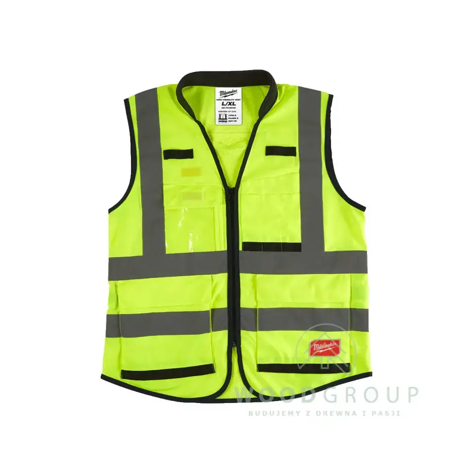 Kamizelka odblaskowa PREMIUM żółta, rozmiar L/XL - 4932471896