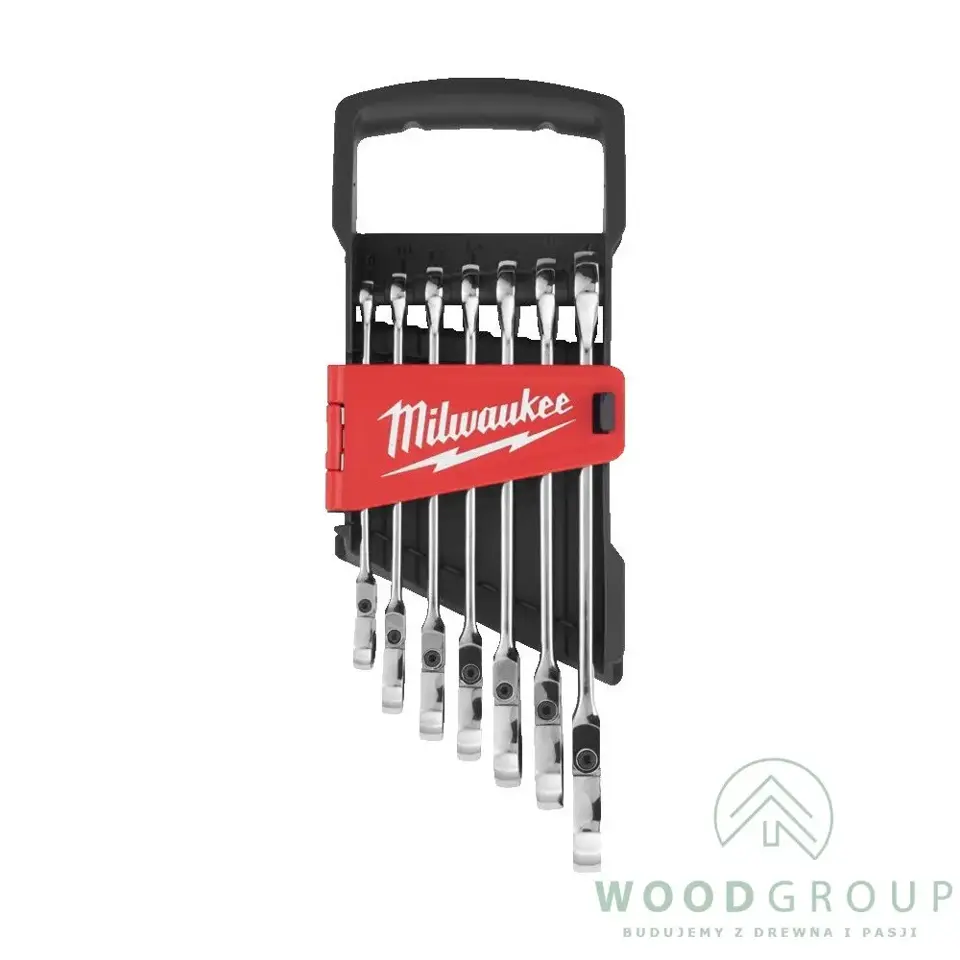 Zestaw kluczy płasko-oczkowych MAXBITE™ z ruchomą główką grzechotki, 8 - 17 mm (7 szt.) - 4932478557