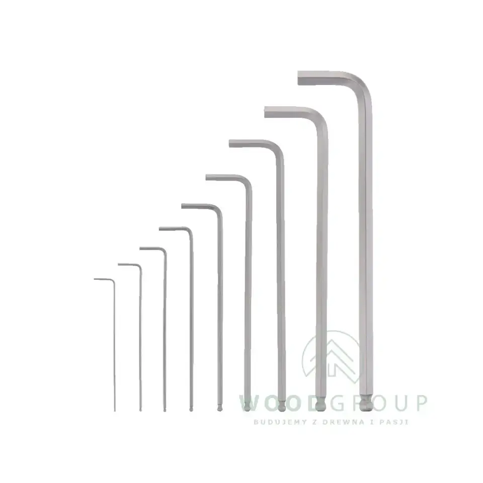 Zestaw kluczy imbusowych zagiętych, długich z kulką, 1,5 - 10 mm (9 szt.) - 4932478621