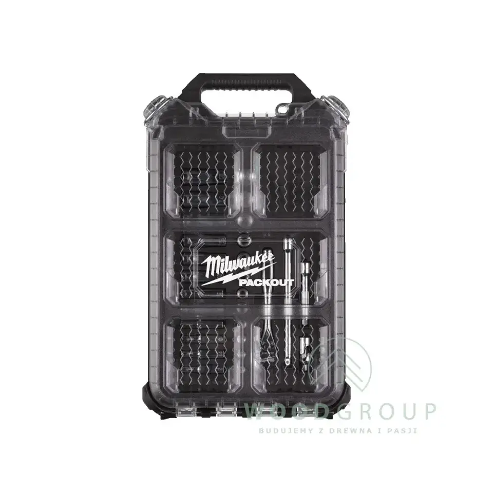 Zestaw nasadek 1/4" z grzechotką organizer PACKOUT slim - 4932478812