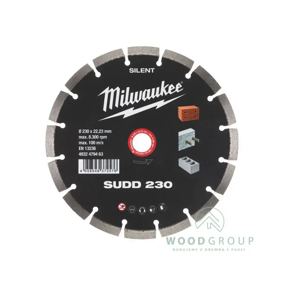 Cicha tarcza diamentowa SUDD 230 x 22,23 mm - 4932479463