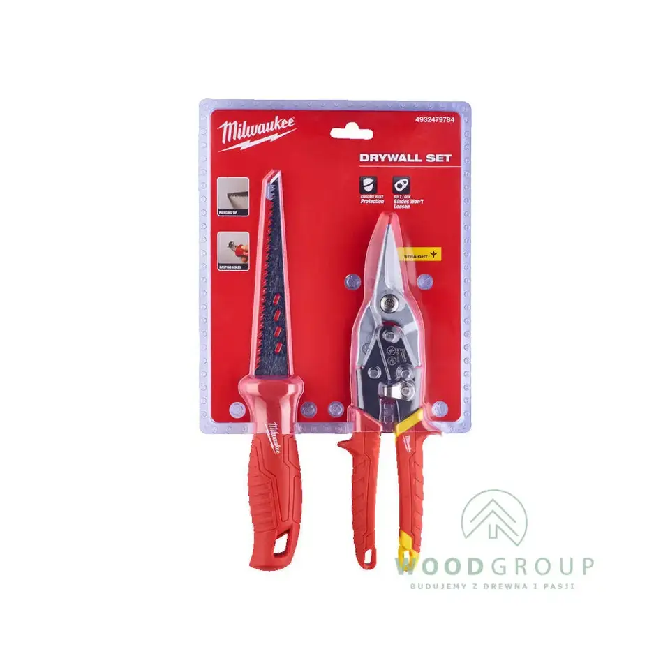 Nożyce do blachy + nóż do suchej zabudowy - Set Drywall - 4932479784