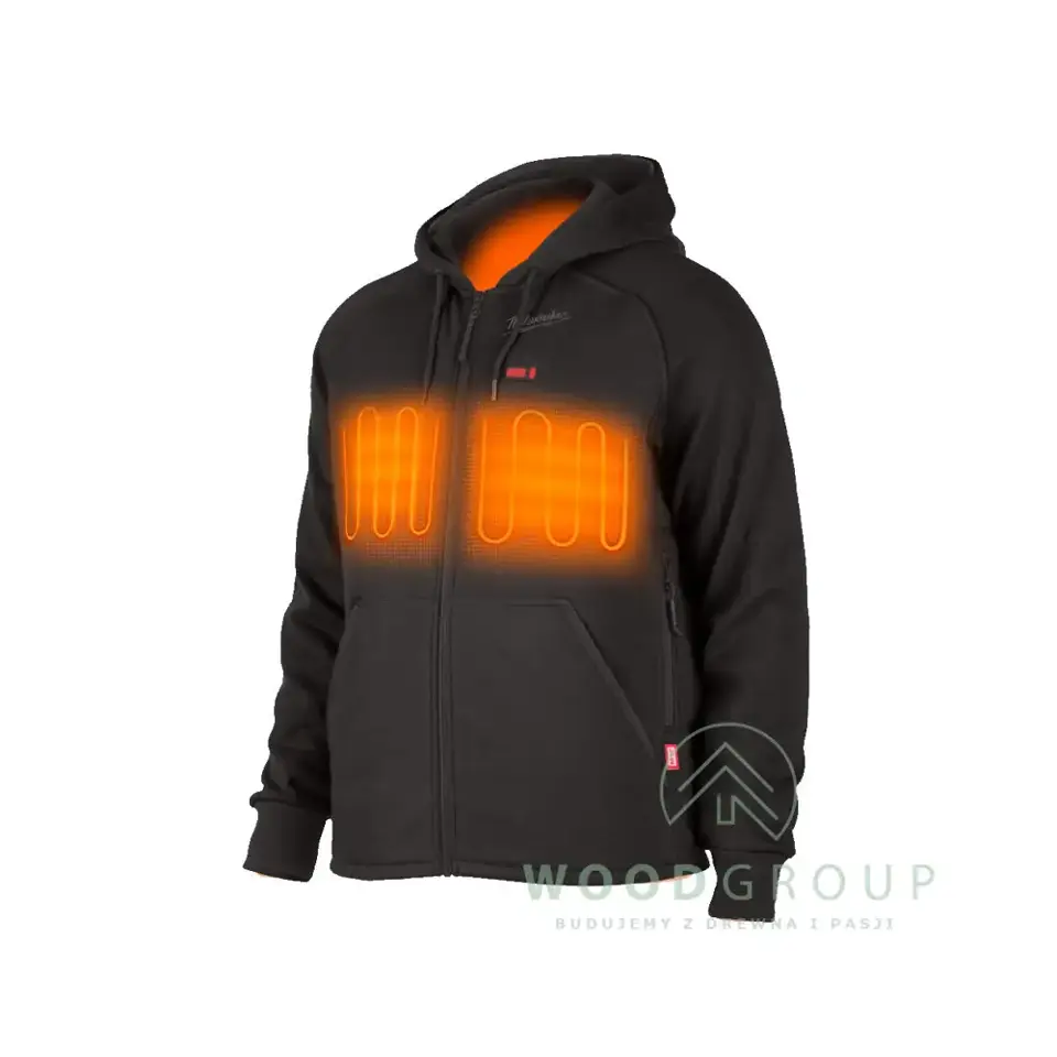 Bluza męska, podgrzewana, czarna, rozmiar XXL - M12 HHBL4 - 4932480065