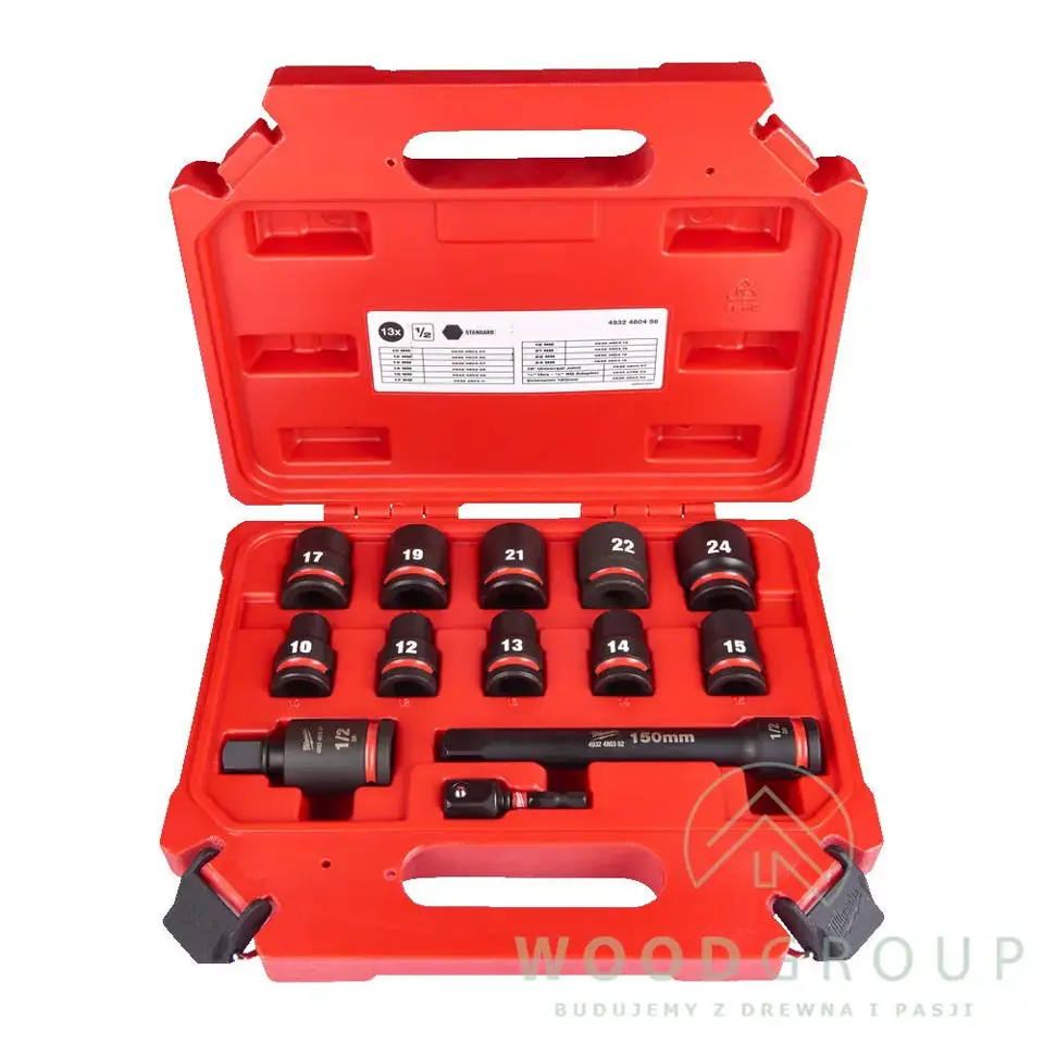 Zestaw nasadek udarowych krótkich Shockwave 1/2", 10 - 24 mm (13 szt.) - 4932480456