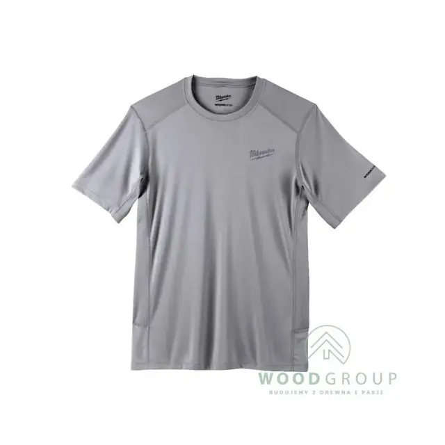 Lekka koszulka z krótkim rękawem WORKSKIN™, szara, rozmiar M - WWSSG (M) - 4933478195