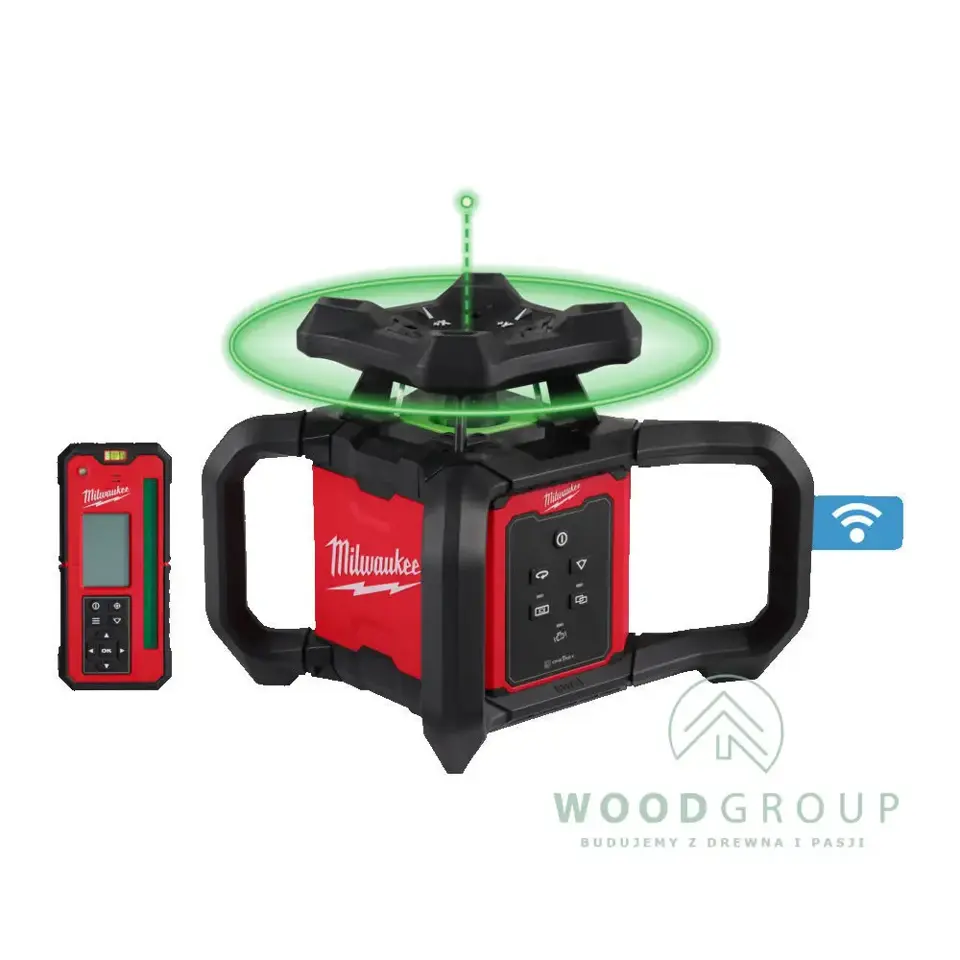 Niwelator laserowy z zieloną wiązką (300 m) + detektor + bateria 5.0 Ah + ładowarka - M18 RLOHVG300-501C - 4933493194