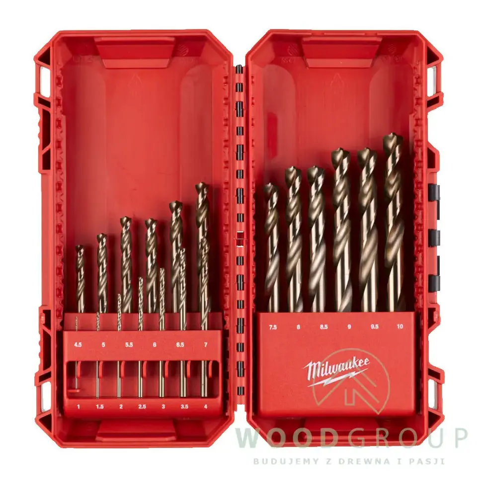 Zestaw wierteł do metalu HSS-G Cobalt, 1 - 10 mm (19 szt.) - 4932493867