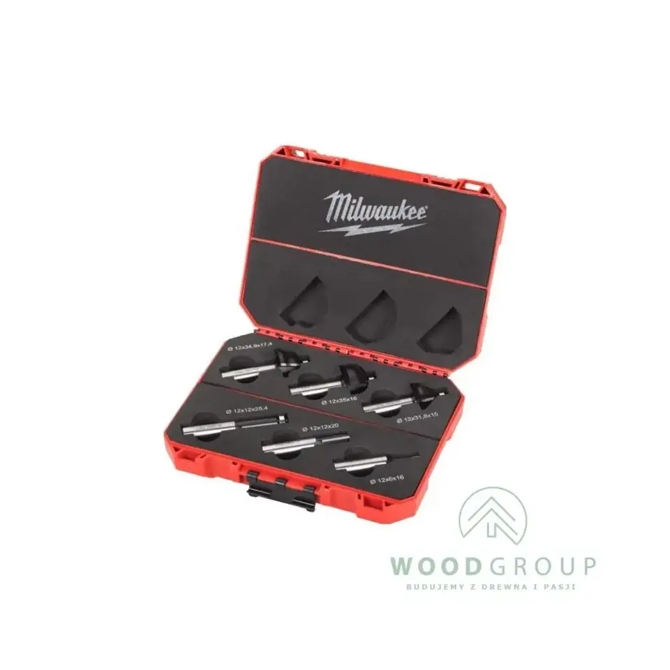 Zestaw frezów do drewna z trzpieniem 12 mm (6 szt.) - 4932493578