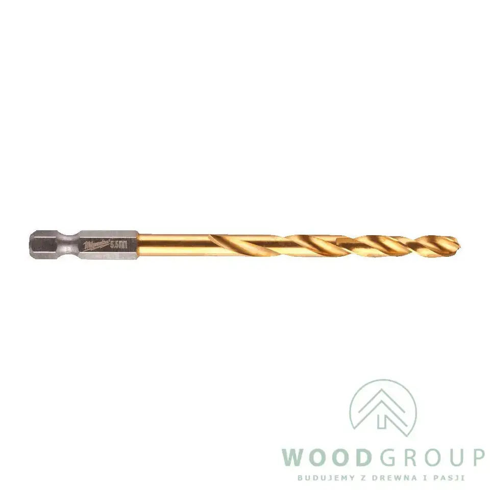 Wiertło do metalu Shockwave, HSS-G Tin, 5,5 x 104 mm (1 szt.) - 48894764