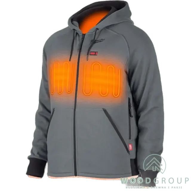 Bluza podgrzewana męska, szara, rozmiar XL (baz baterii) - HHGREY4-0 - 4932480069