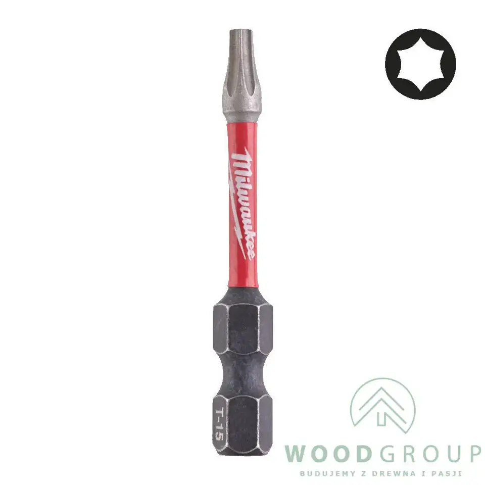 Bit udarowy Shockwave do śrub Torx, TX15 x 50 mm (1 szt.) - 4932451286