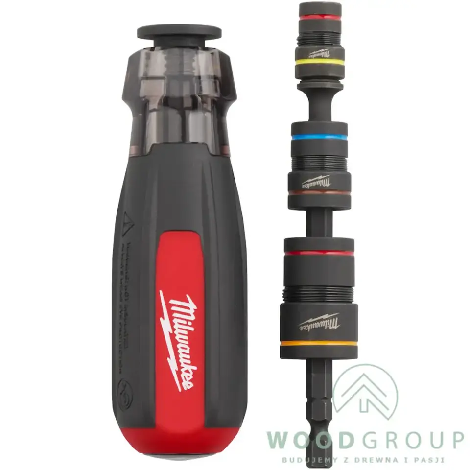 Wkrętak nasadowy udarowy do nakrętek 6 w 1 z wymiennymi nasadkami 7-17 mm - 4932498179