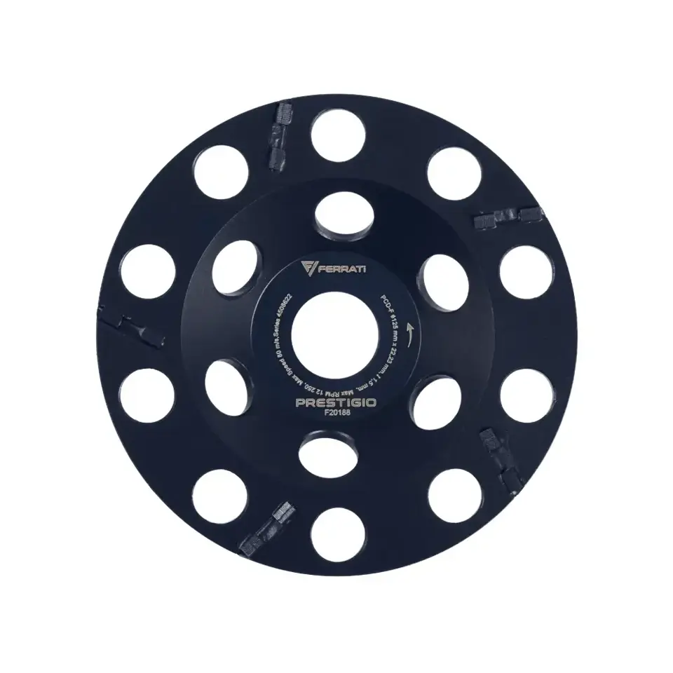 Frez talerzowy diamentowy zdzierający PCD-F PRESTIGIO (125 mm x 22,23 mm) - F20188