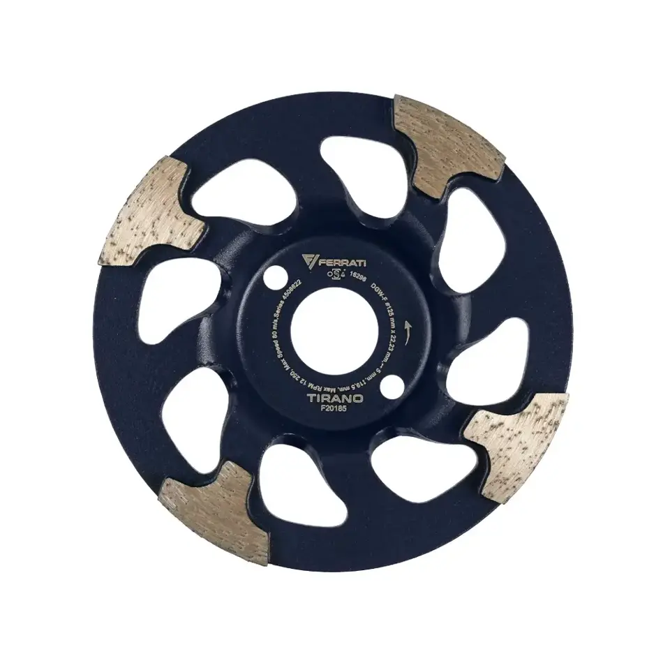 Tarcza diamentowa garnkowa szlifująca DGW-F TIRANO (125 mm x 22,23 mm) - F20185