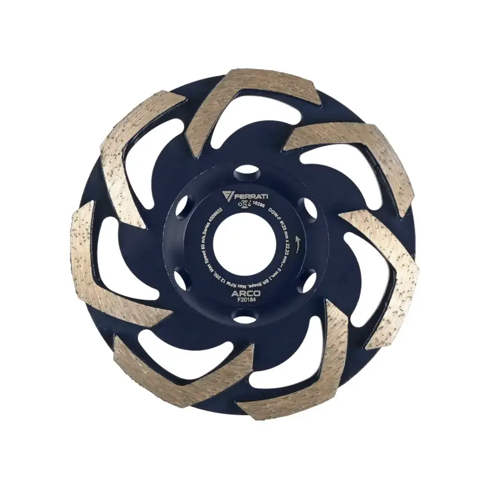 Tarcza diamentowa garnkowa szlifująca DGW-F ARCO (125 mm x 22,23 mm) - F20184