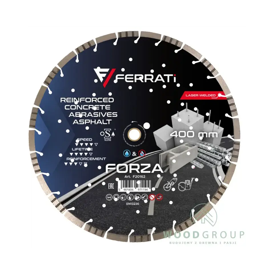 Tarcza diamentowa tnąca FORZA (400 mm x 25,4-F4 mm) - F20162