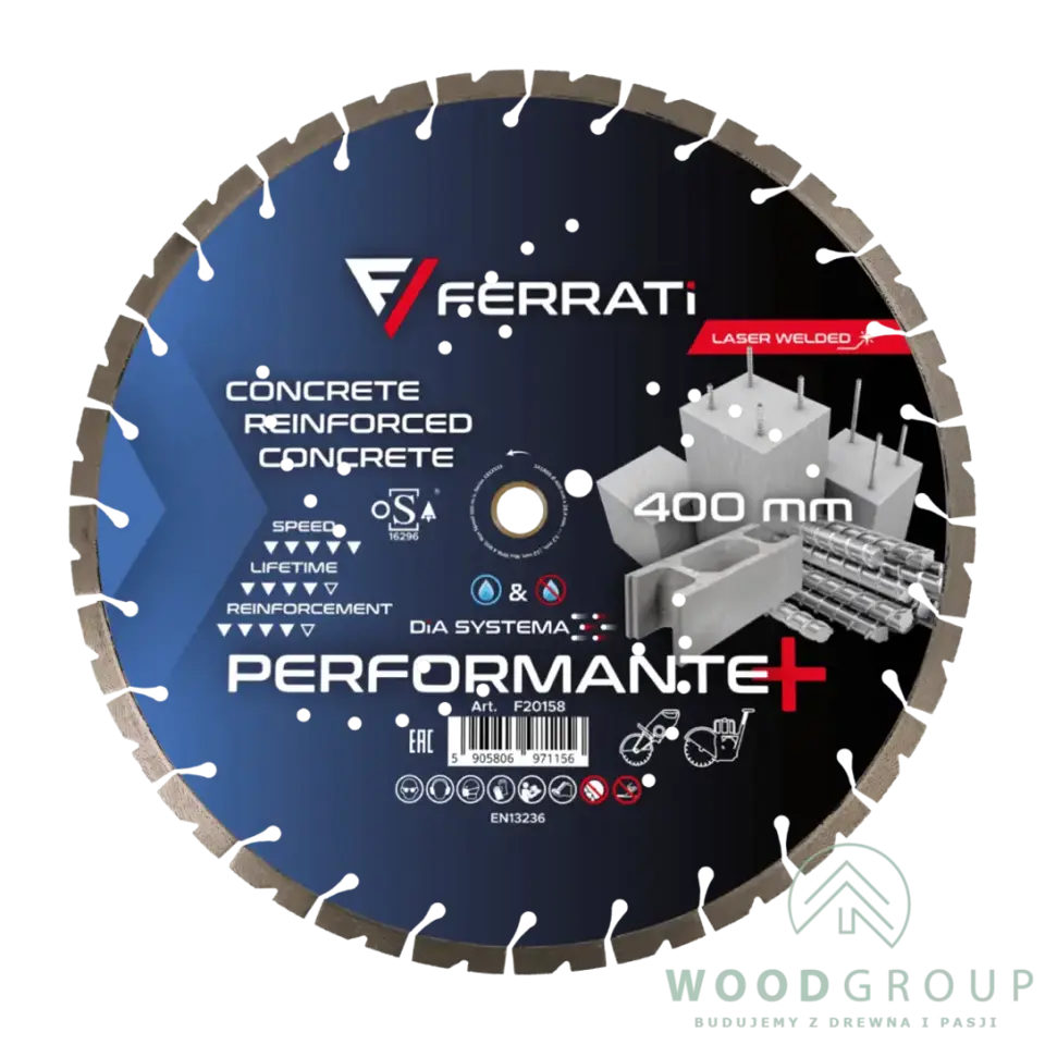 Tarcza diamentowa tnąca DiA SYSTEMA PERFORMANTE PLUS (400 mm x 25,4-F4 mm) - F20158