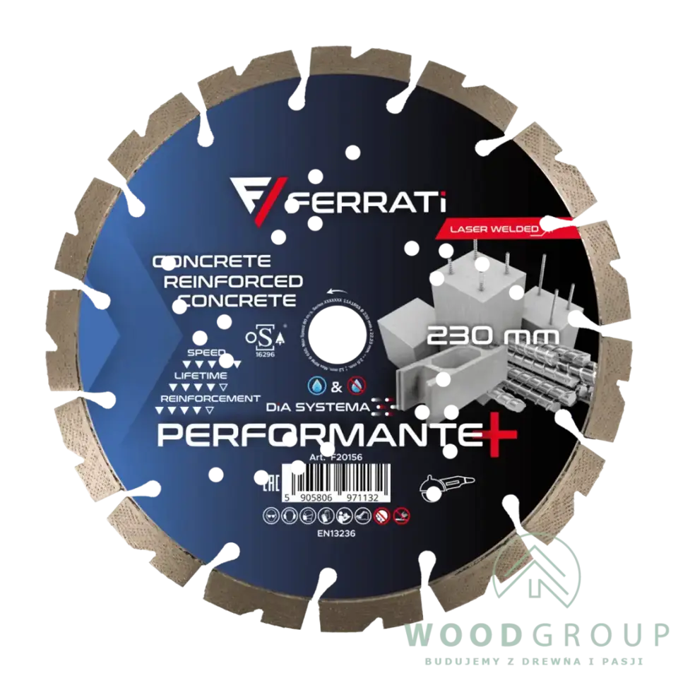 Tarcza diamentowa tnąca DiA SYSTEMA PERFORMANTE PLUS (230 mm x 22,23 mm) - F20156