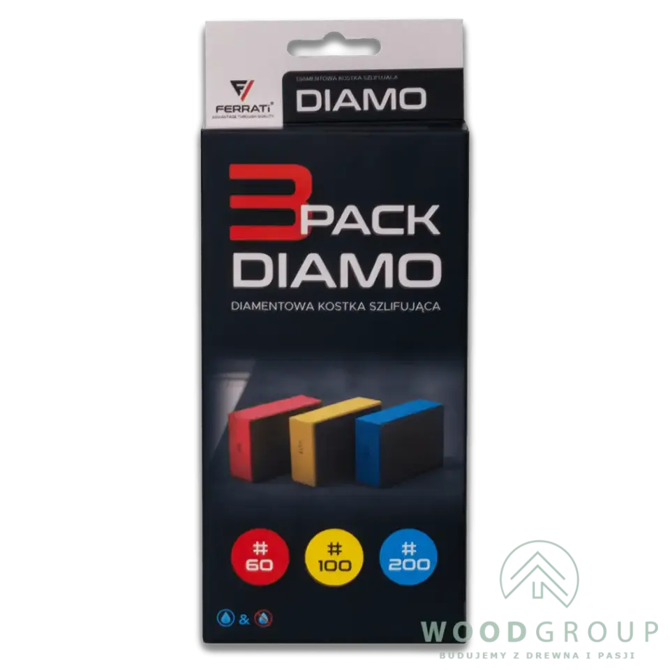 Kostka diamentowa szlifierska 3-PACK DIAMO 60/100/200 - F30119