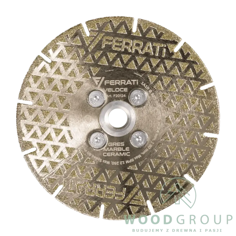 Tarcza tnąca i szlifująca z nasypem diamentowym VELOCE (125 mm x M14F) - F20124