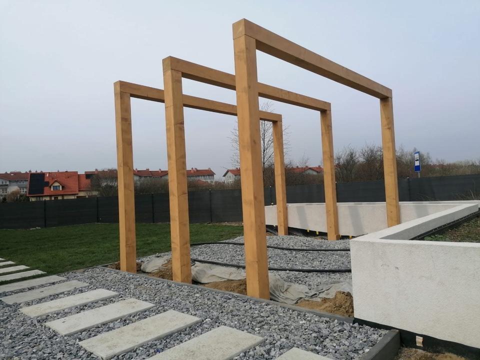 Huśtawka belki ozdobne