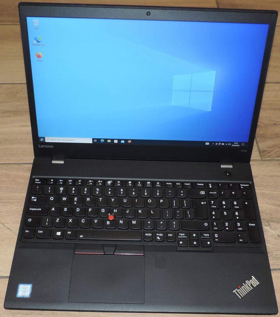 Laptop Lenovo ThinkPad T570 i5-7200U 8GB 256GB SSD 15,6" FHD