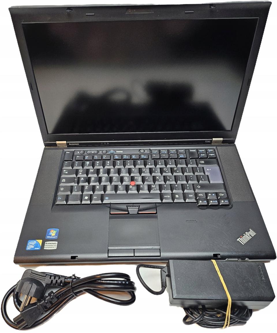 Laptop Lenovo ThinkPad T510 15,6 " Intel Core i5 8 GB / 250 GB czarny