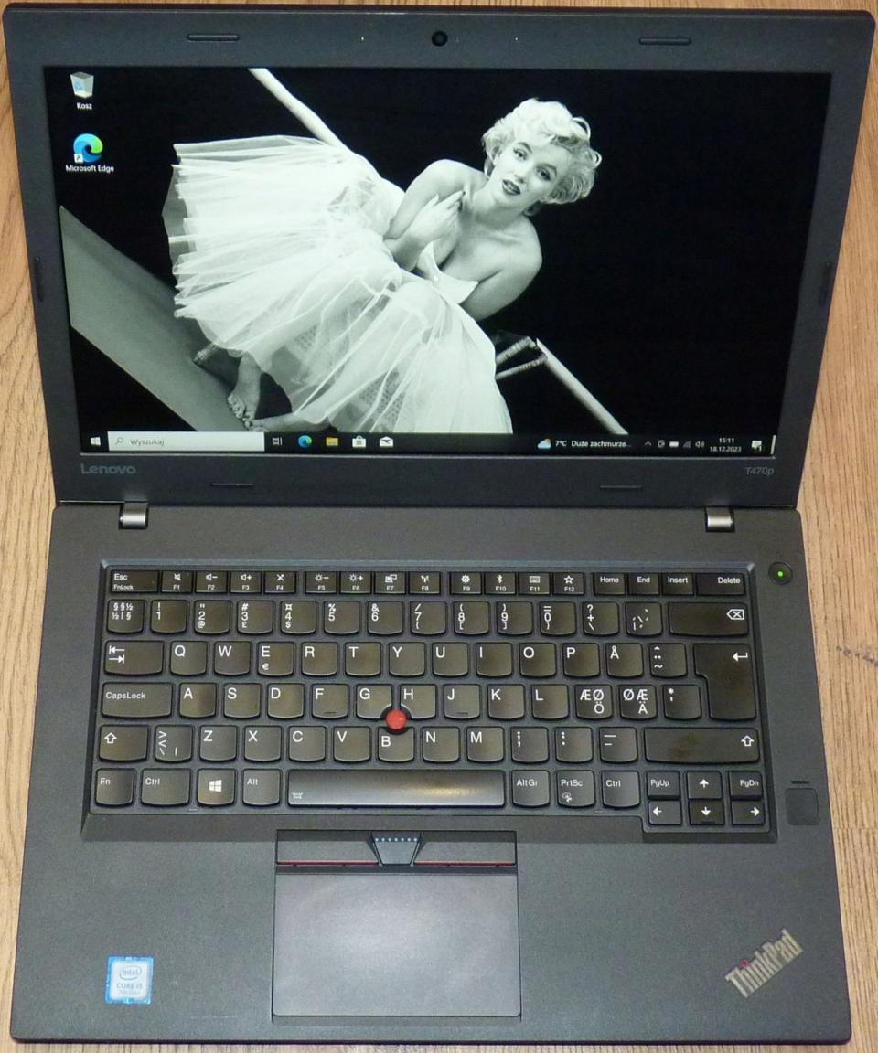 Laptop Lenovo ThinkPad T470p 14 " Intel Core i5 8 GB / 256 GB czarny