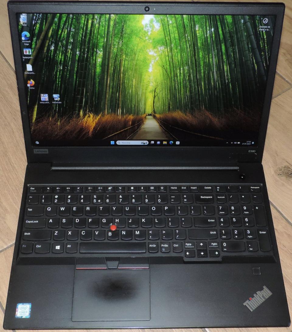 Laptop Lenovo ThinkPad Edge E580 15,6 " Intel Core i3 8 GB / 256 GB czarny