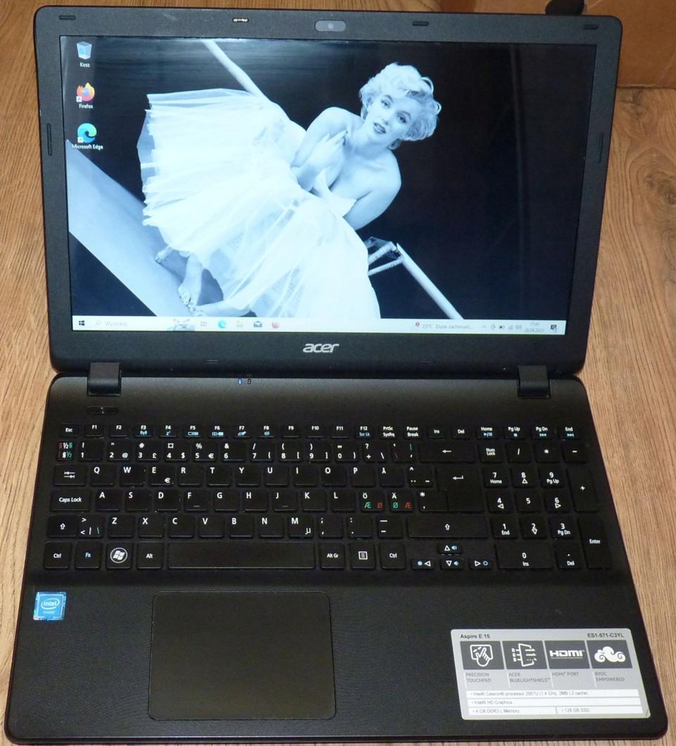 Laptop Acer Aspire es1-571 Intel Celeron 4 Gb 128 Gb SSD 15,6"