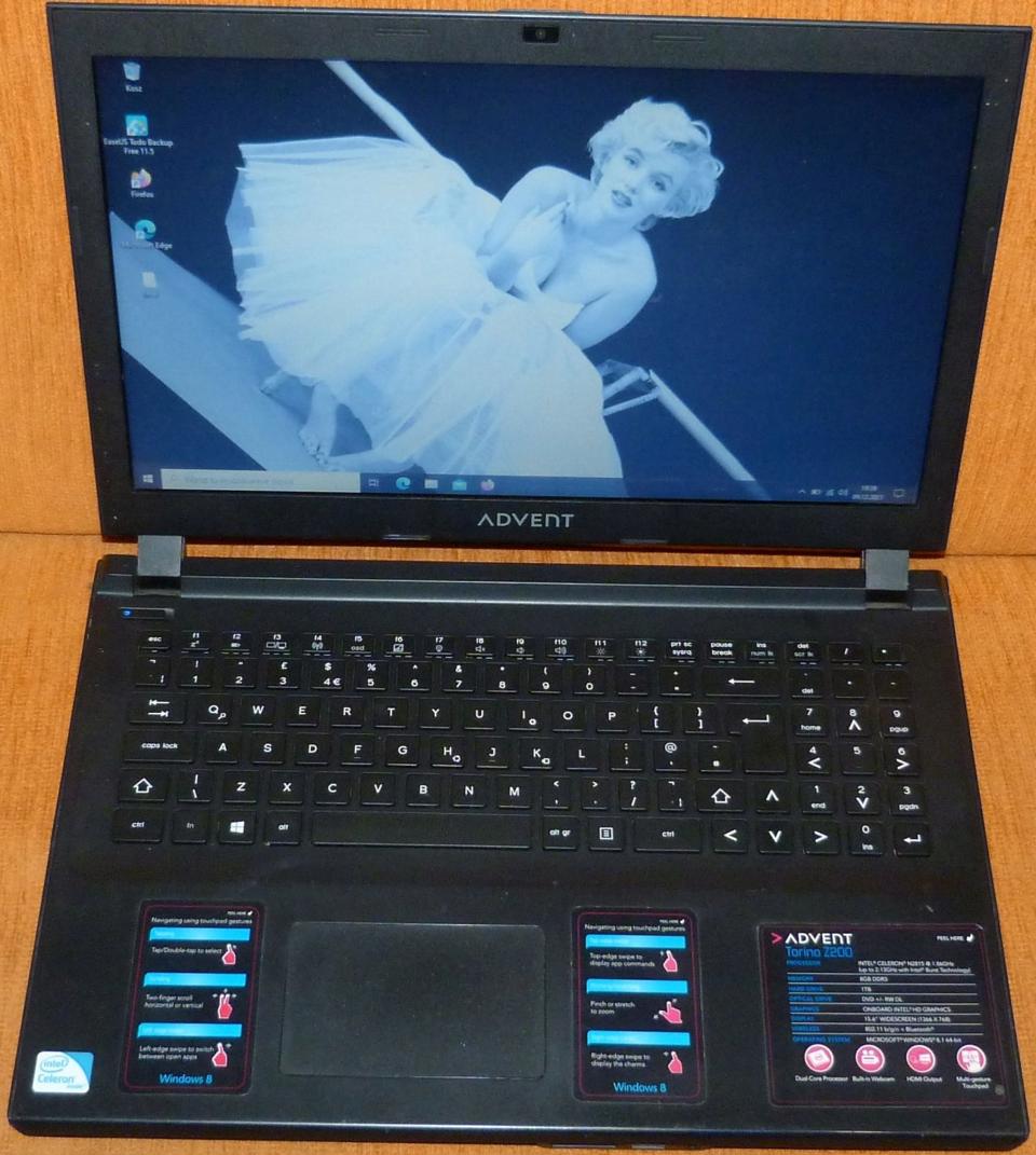 Laptop Advent Torino z200 N2815 8 Gb SSD 15,6"